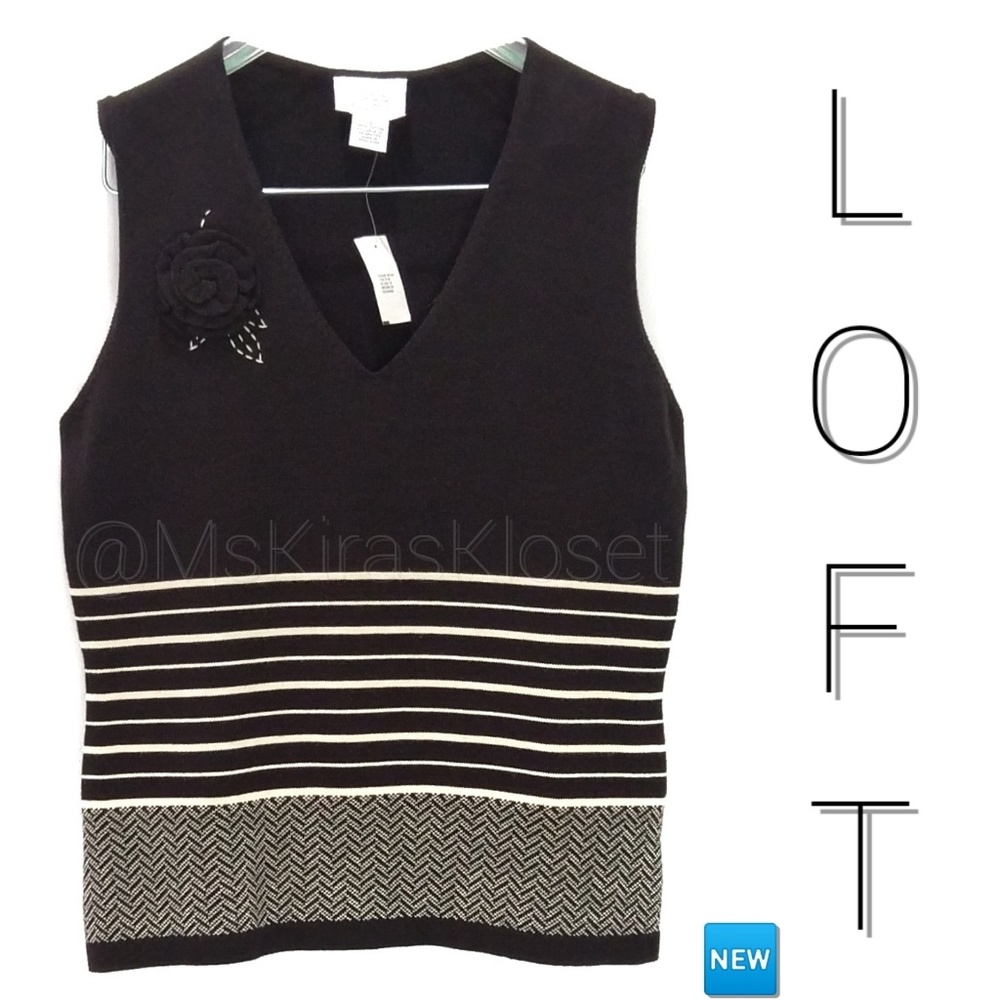 🆕 Striped Sleeveless Knit Top NWT
